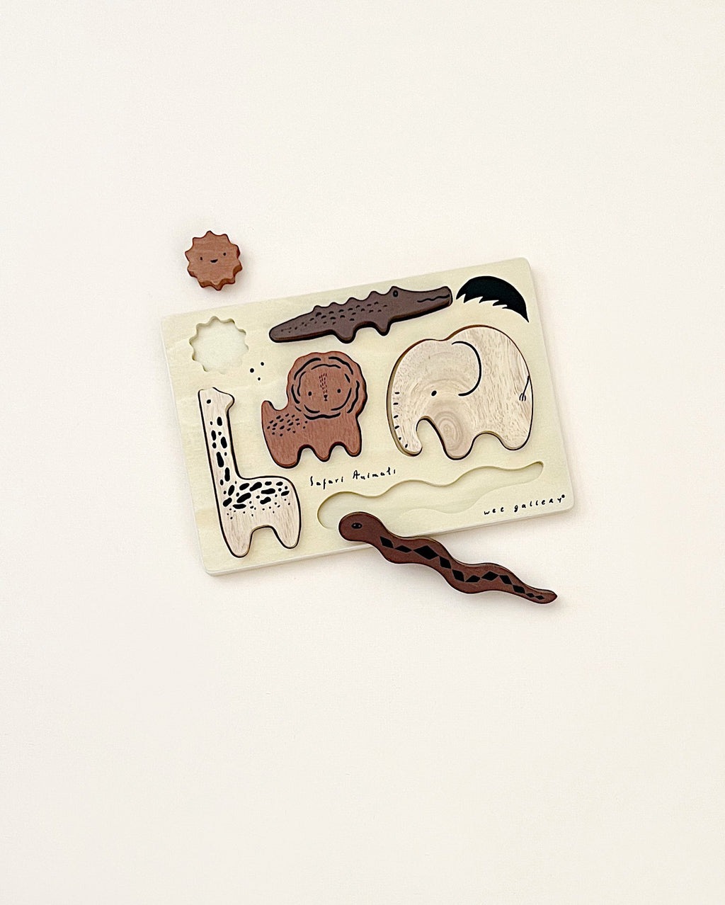 Wooden Tray Puzzle - Safari Animals