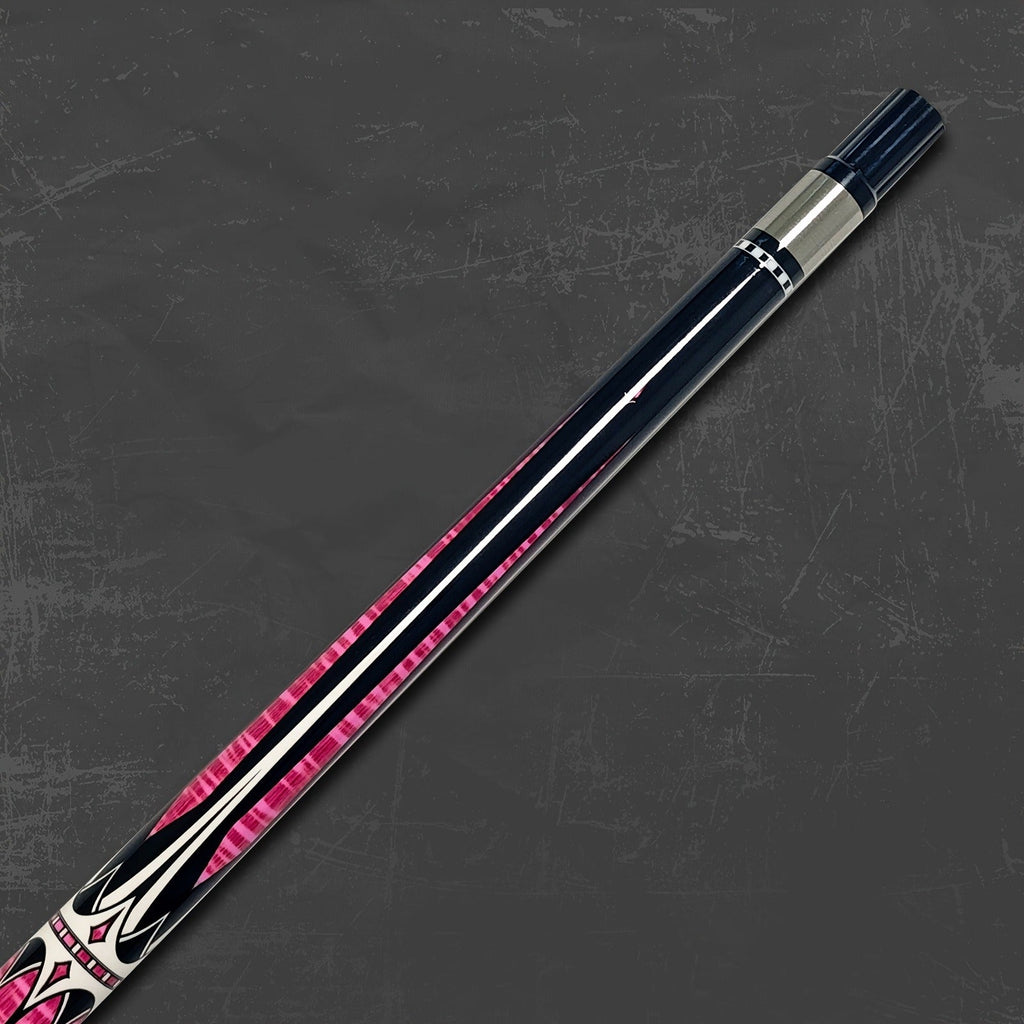 2-Piece Carbon Fiber Billiard Cue – Unisex Pool & Snooker Cue Stick, Low Deflection, Pink or Blue – Perfect Gift for Dad, Husband & Snooker Enthusiasts, Christmas & Holiday Gift