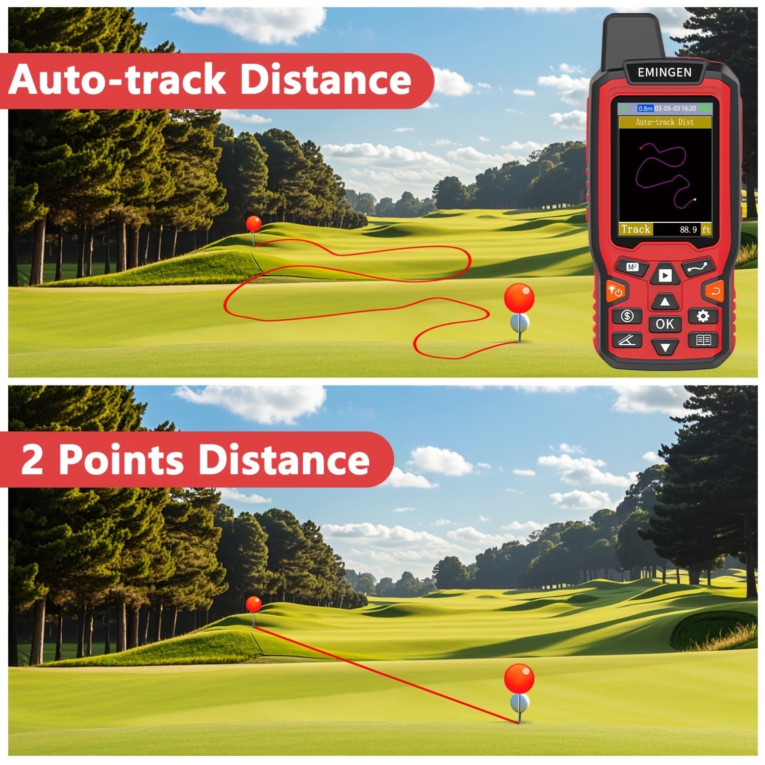 Handheld GPS Land Surveying Equipment – High-Precision 2.4" LCD Area Measuring Tool for Farmland, Forest, Ranch & Mining | ZL180