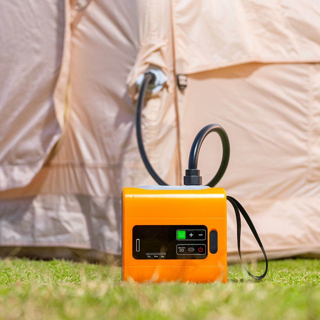 Smart High-Pressure Air Pump, LCD Auto-Stop & USB Fast Charge