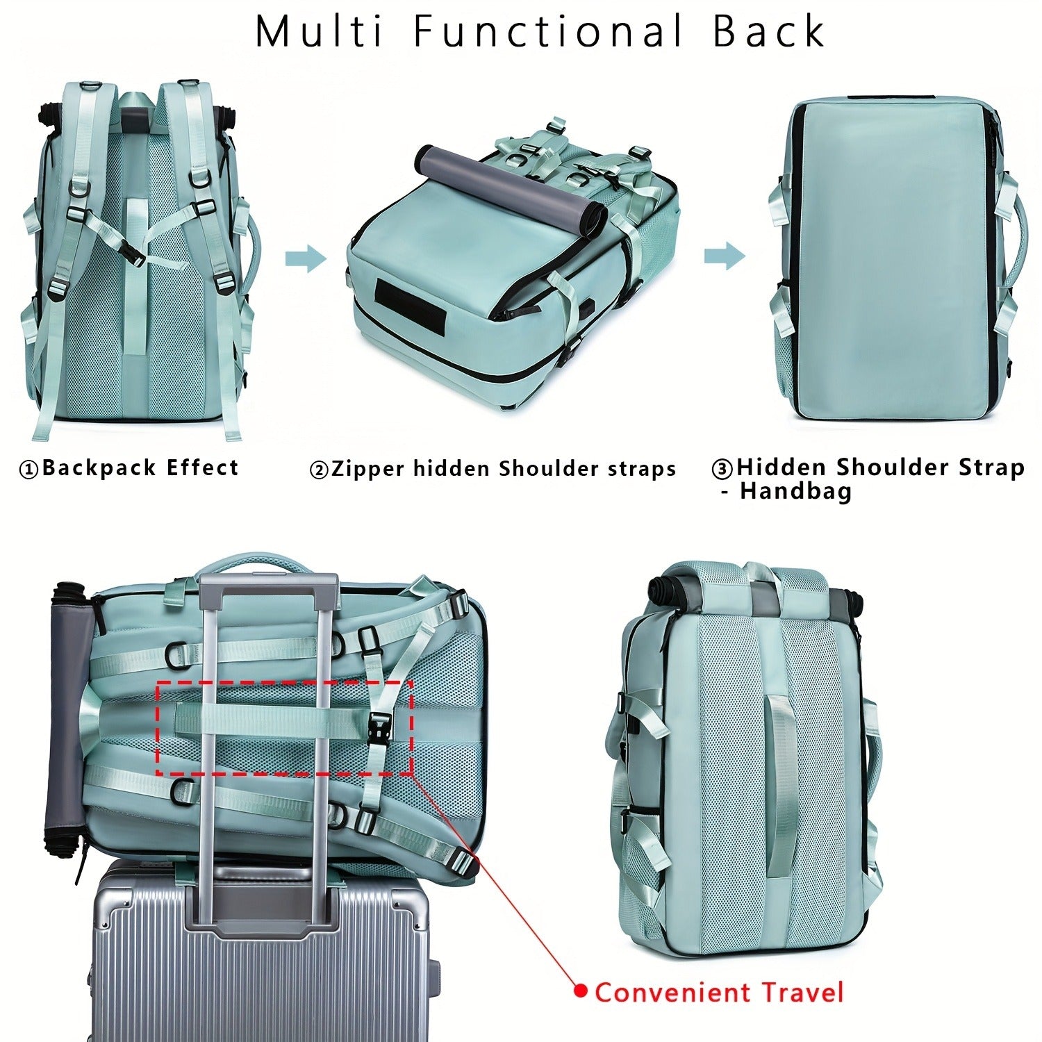 Large Capacity Laptop Backpack with Shoe Compartment & USB Charging Port – Waterproof Soft Shell Daypack for Men & Women, Multi-Functional Travel Rucksack for Business, College & Daily Commute, Multiple Colors Available
