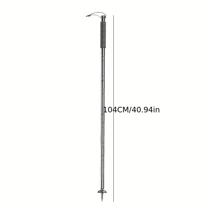 7-in-1 Tactical Hiking Staff – Extendable Foldable Survival Walking Stick with Compass, Fire Starter, Saw Blade, Screwdriver & Pliers – Aluminum Alloy or Stainless Steel, Camping & Hiking Gift