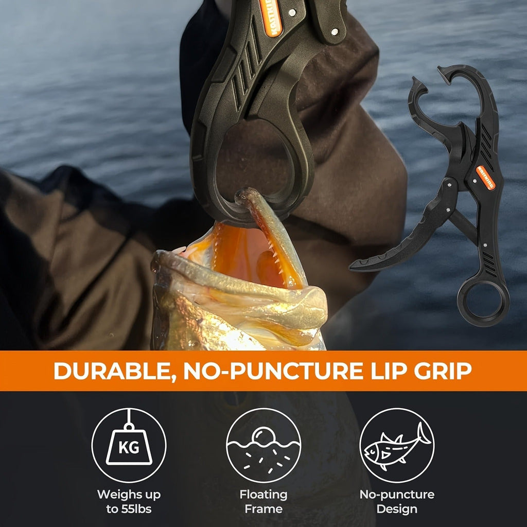 Fishing Tool Kit 6-Piece Corrosion Resistant Pliers Fillet Knife Fish Lip Gripper Braid Scissors Tool Retractor with Lanyard Fishing Gifts for Men