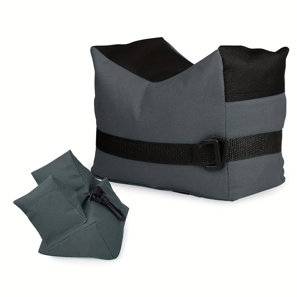 Shooting Rest Sandbag Bags Front & Rear Support Stand Holders for Rifle Gun Shotgun Bench Rest Target Sports Hunting Photography Unfilled Tactical Shooting Bag Set
