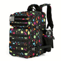 Large Hiking Backpack 45L Fluorescent Tie Dye – Lightweight Daypack for Camping, Travel, Cycling, Fitness & School, Colorful Outdoor Sports Rucksack, Birthday & Christmas Gift Idea