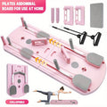 Home Pilates Training Board 8-in-1 – 350LB Capacity, PP Anti-Distortion, Foldable with Resistance Bands & Non-Slip Feet for Shoulders, Abs & Full Body Strength Training