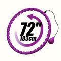 Weighted Hula Hoop for Adults – 36-Knot Gravity Fitness Circle, Adjustable Resistance, Detachable Design for Core Workouts, Waist Slimming & Strength Training, Home & Gym Use, Great Fitness Gift