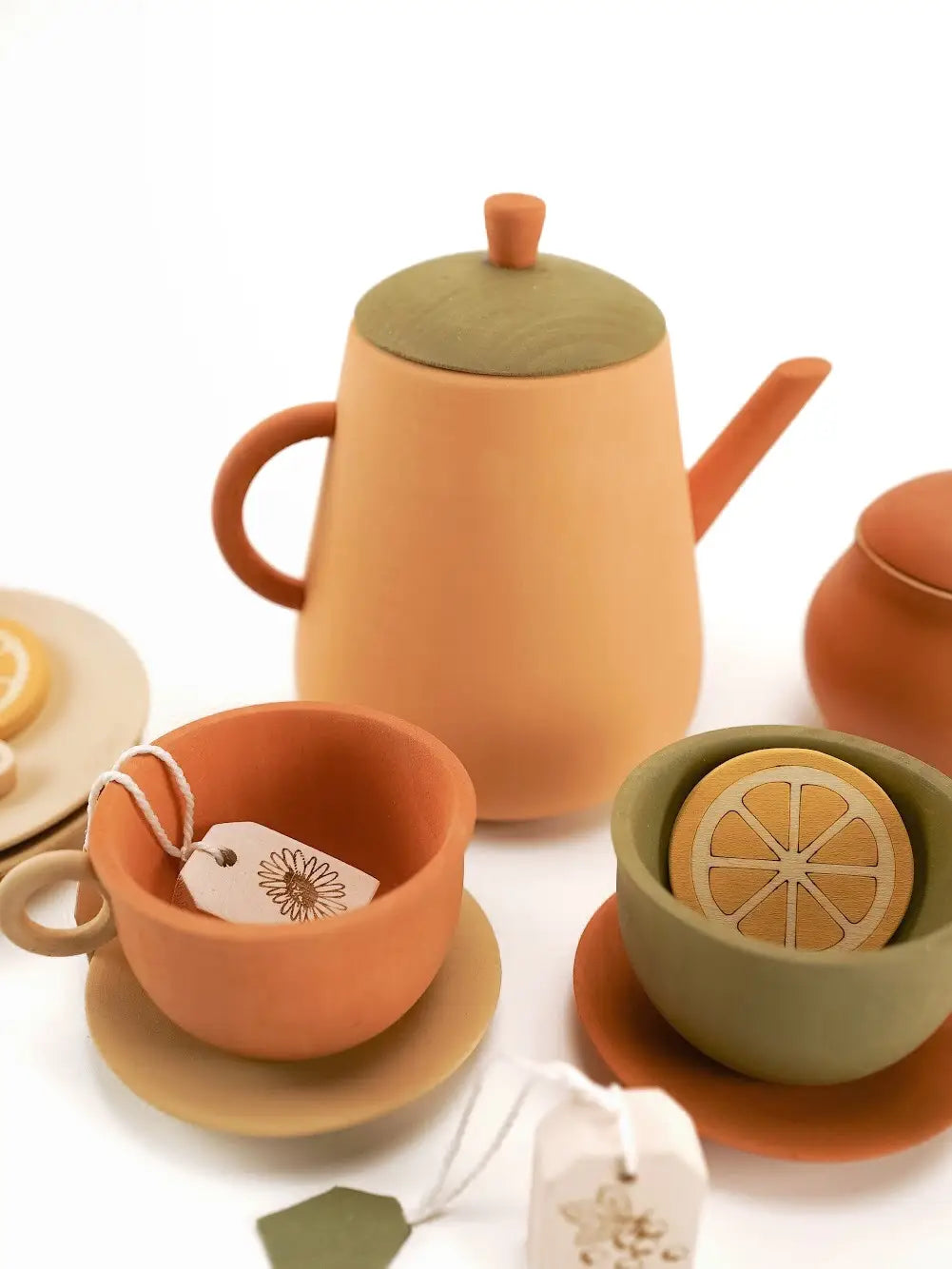 Sabo Concept Handmade Wooden Tea Set - Herbal