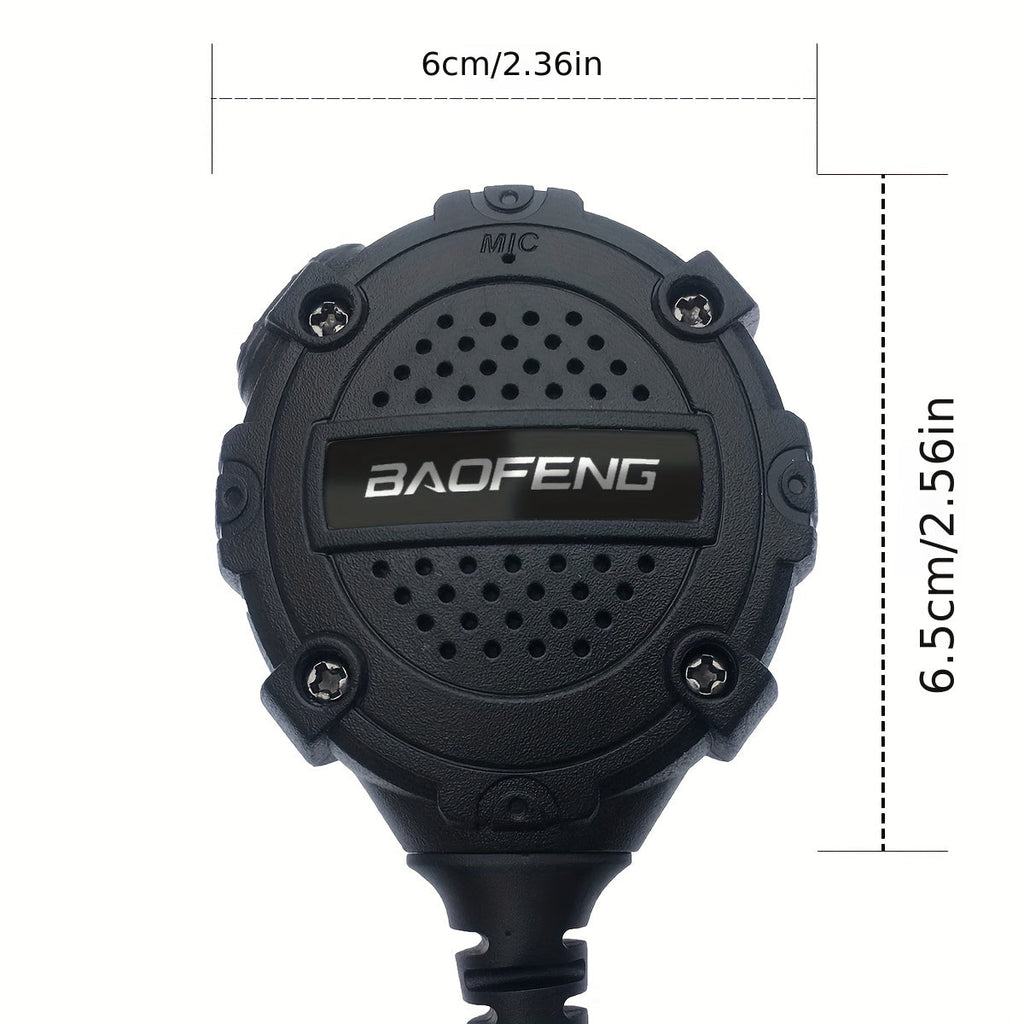 Walkie Talkie Remote Speaker Microphone H3 Lightweight Shoulder Mic PTT for Two Way Radio Clear Communication Outdoor Hiking Camping Tactical Black