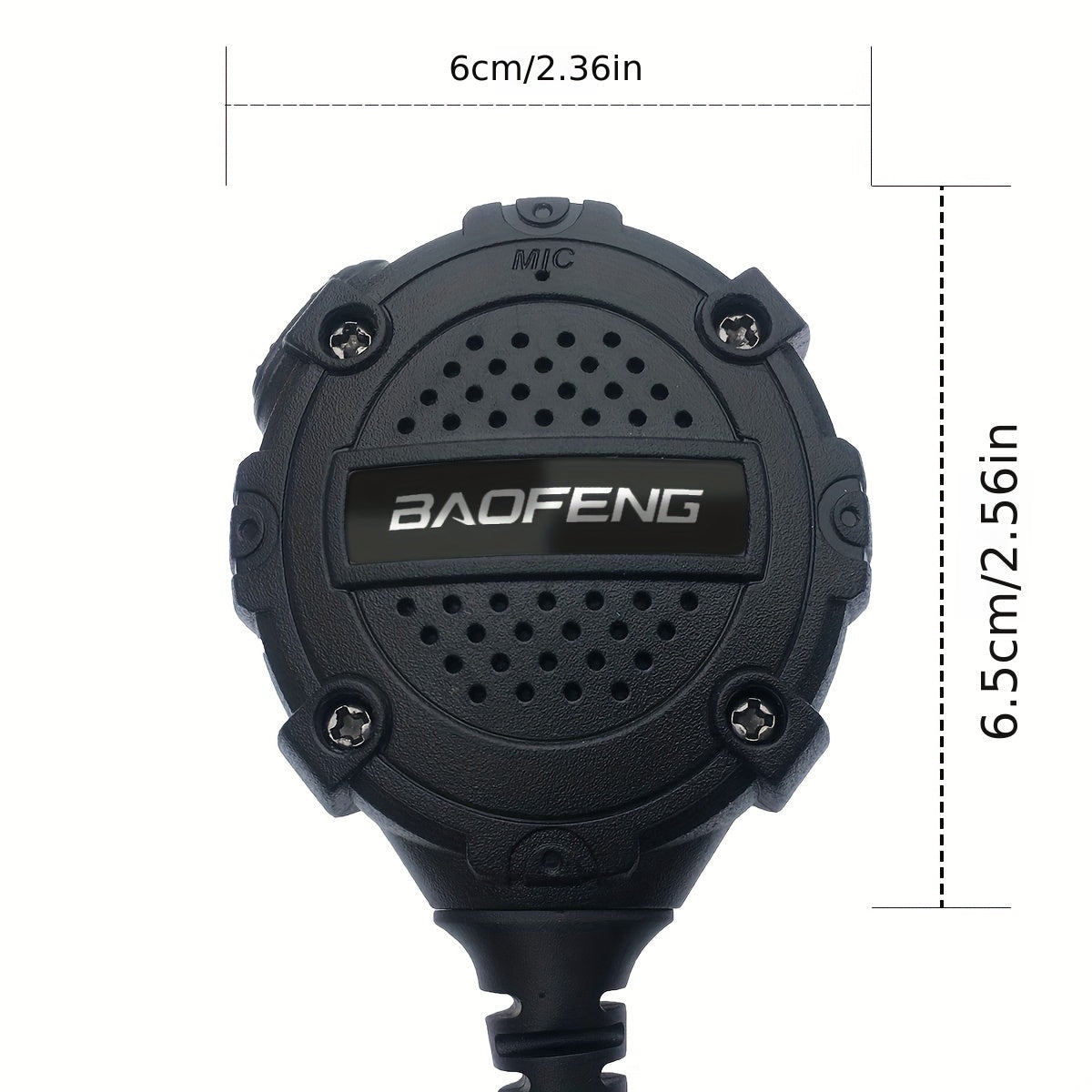Walkie Talkie Remote Speaker Microphone H3 Lightweight Shoulder Mic PTT for Two Way Radio Clear Communication Outdoor Hiking Camping Tactical Black