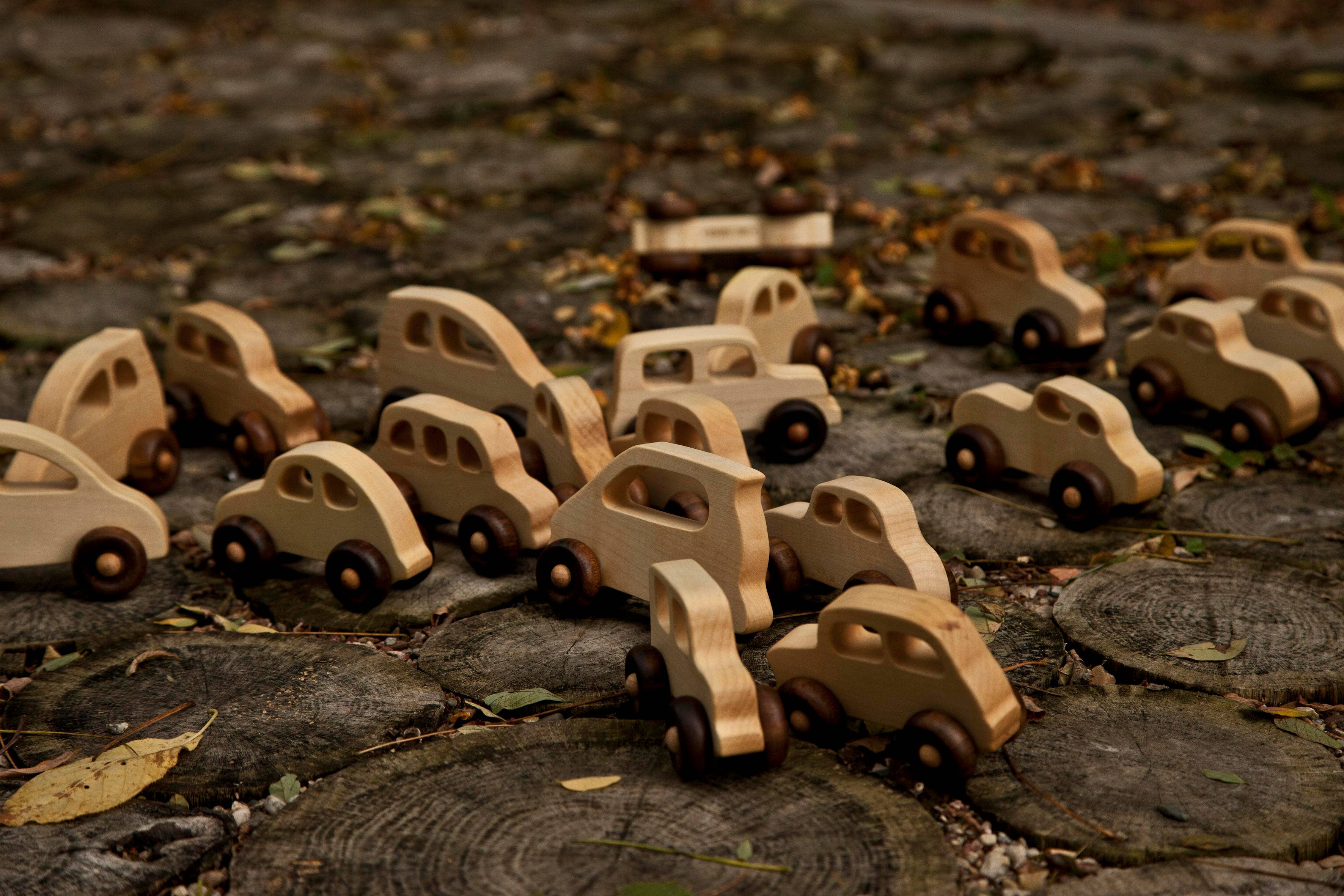 Little Wooden French Car