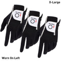 Wet Weather Golf Gloves Rain Grip 3-Pack for Men | Breathable Water-Resistant Golf Gloves for Left & Right Hand – Durable Comfortable Fit in Hot & Wet Conditions (Black, Gray, White | S–3XL)