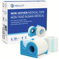 Surgical Paper Tape 6 Rolls – 2 Inch x 10 Yards Hypoallergenic Medical Adhesive Tape with 2 Dispensers for Wound Care, Gauze Securing, Sensitive Skin & Post-Surgery First Aid