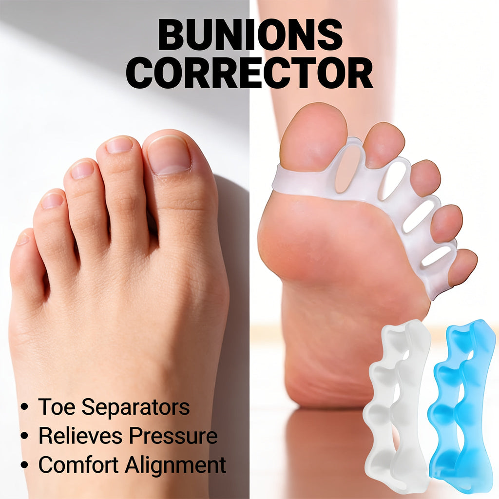 Bunion Corrector Support Sleeve - Soft Fabric Toe Alignment Brace for Hallux Valgus Relief, Natural Toe Positioning, Comfortable All-Day Wear with Most Footwear, Lightweight & Non-Restrictive