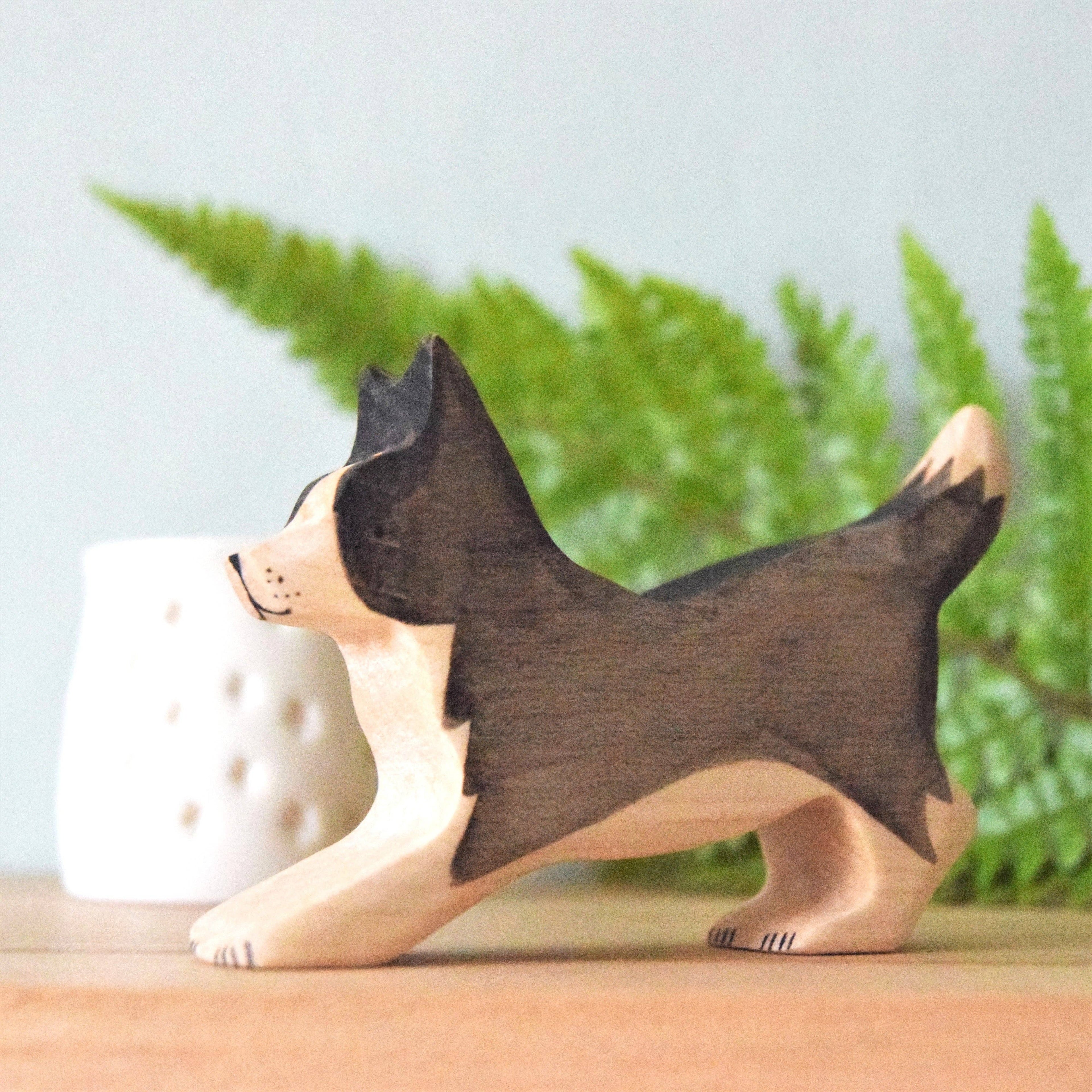 Handmade Wooden Border Collie By Eric & Albert