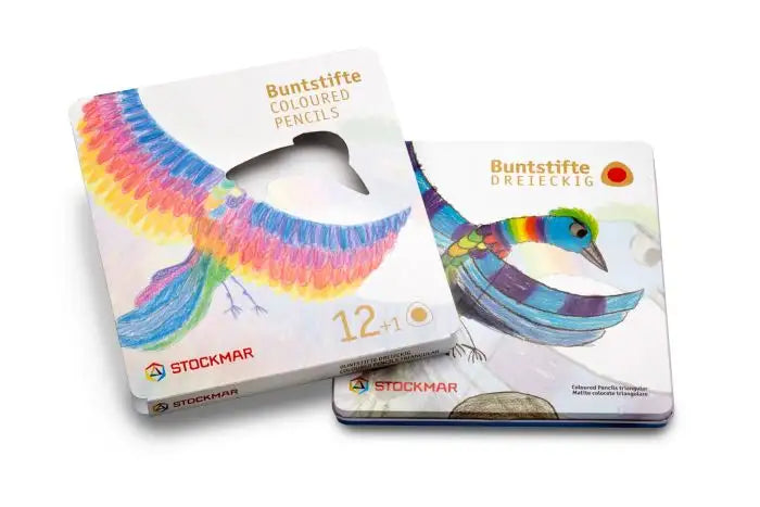 Stockmar Triangular Colored Pencil Set - 12 Colors + Graphite Pencil