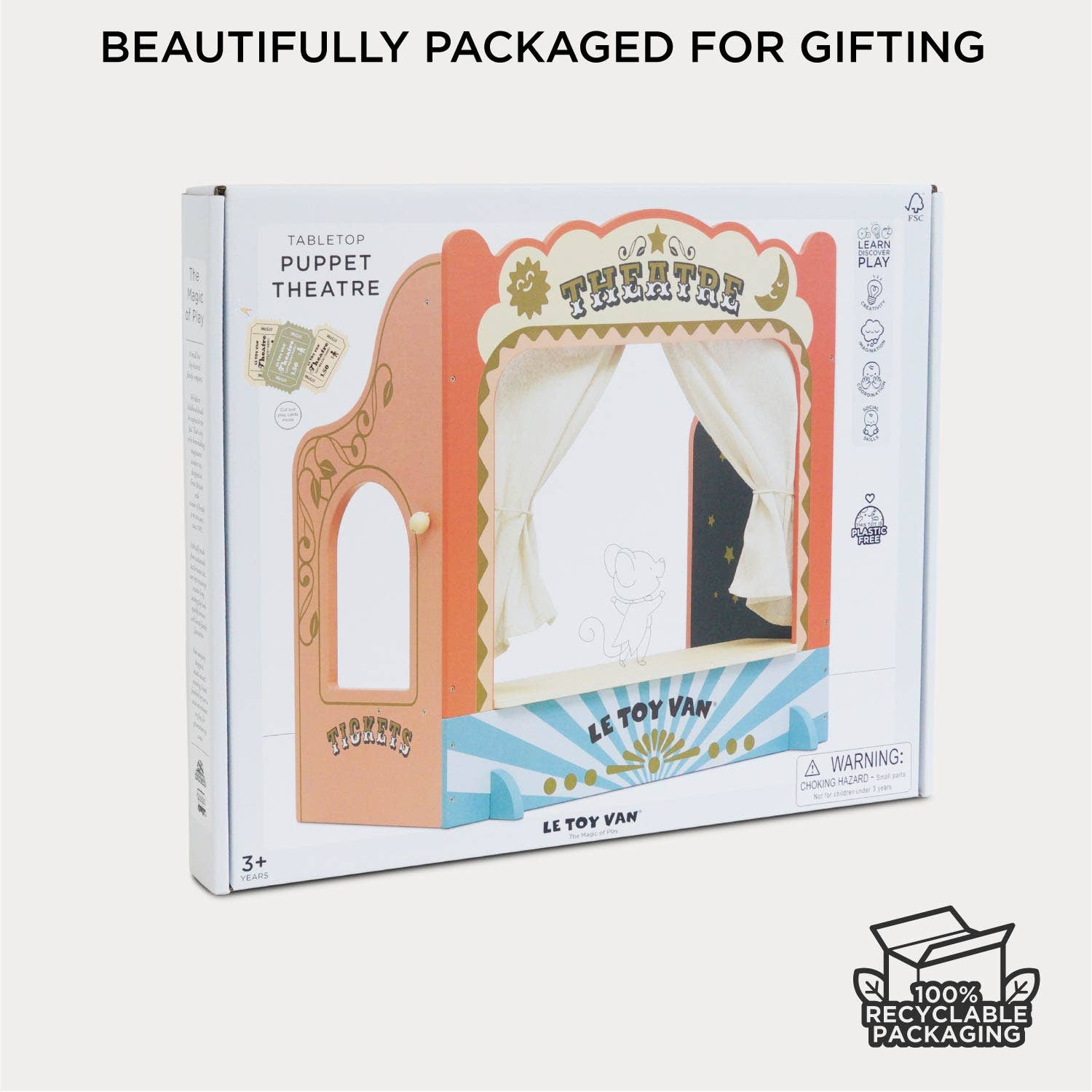 Tabletop Puppet Wooden Theater
