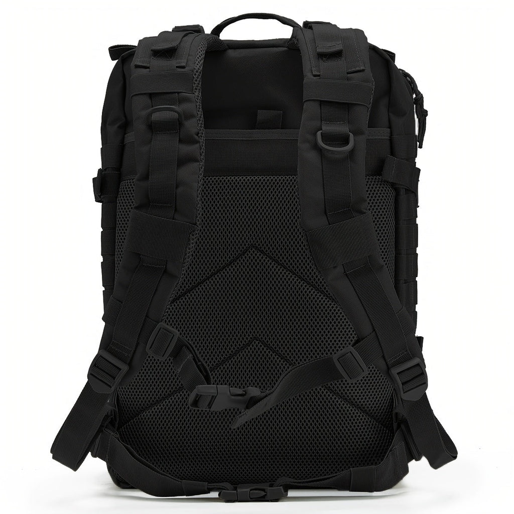 Hunting Rucksack Tactical Hiking Backpack Durable Polyester Multifunctional Camping Backpack with Utility Pocket Zipper Chest Adjustment Straps for 3 Day Trekking Outdoor Sports Hunting Black Green Khaki
