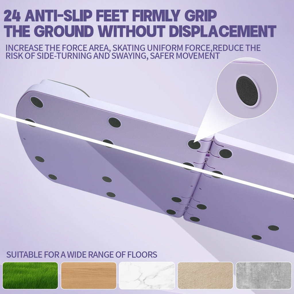 Foldable Pilates Board 8-in-1 with Resistance Bands – Anti-Slip Yoga Push-Up Board for Core Strength, Balance, Fat Burning & Full Body Home Gym Training