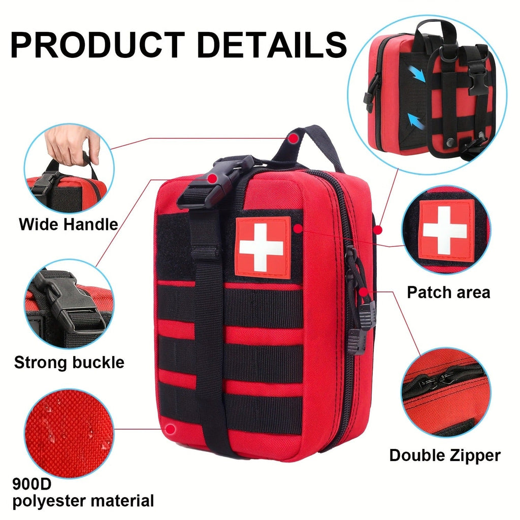 First Aid Kit 399pcs / 99pcs Professional Portable Survival Gear with Splints Scissors Tweezers for Hiking Camping Hunting Car Travel Emergency