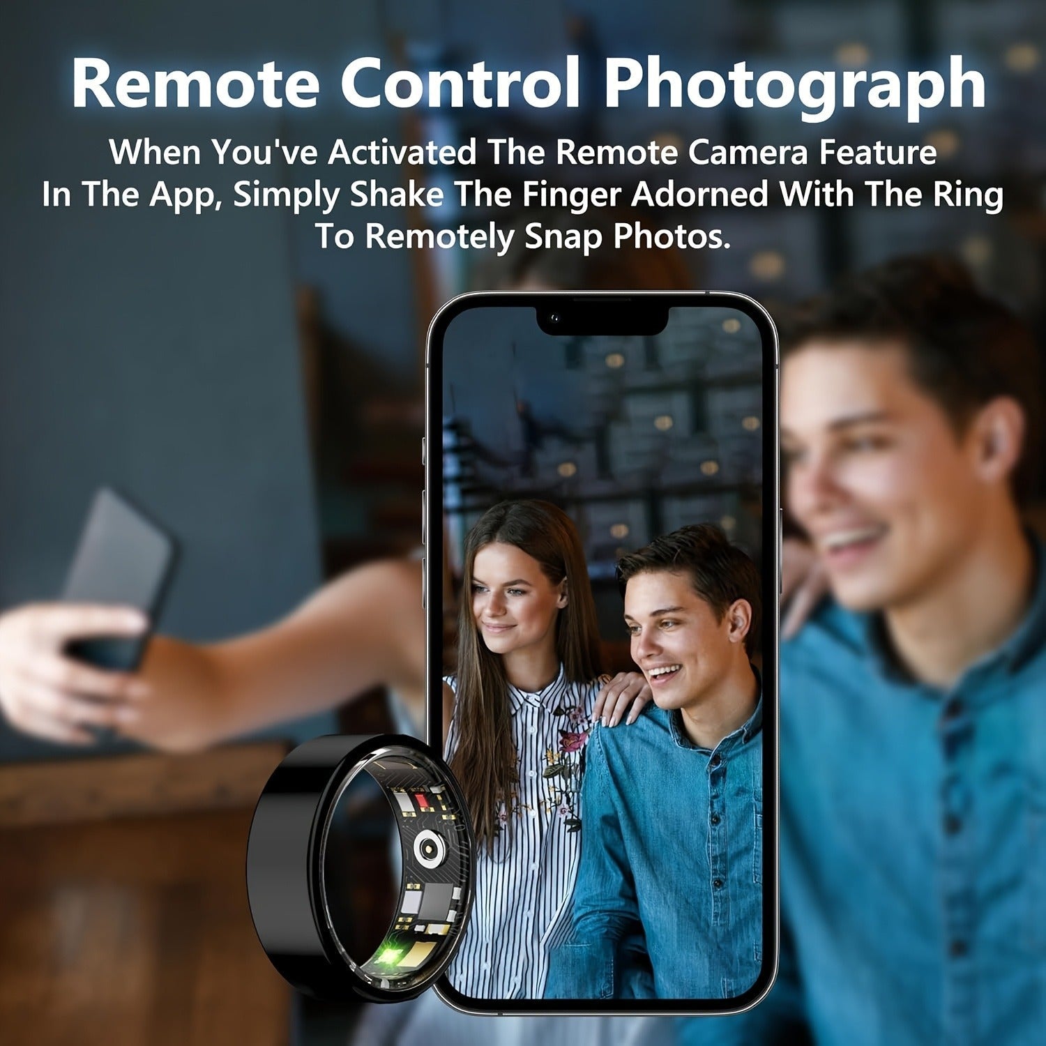 Smart Ring Fitness Tracker – IP68 Waterproof Health Monitor