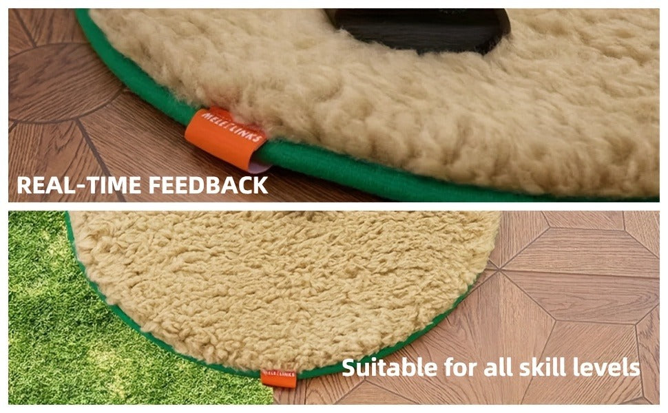 Golf Bunker Practice Mat 19.69x19.69 Inch with 2 PU Balls Realistic Sand Bunker and Putting Simulator Non-Slip TPR Bottom for Backyard Indoor Use Improves Swing Consistency Gift for Golf Enthusiasts