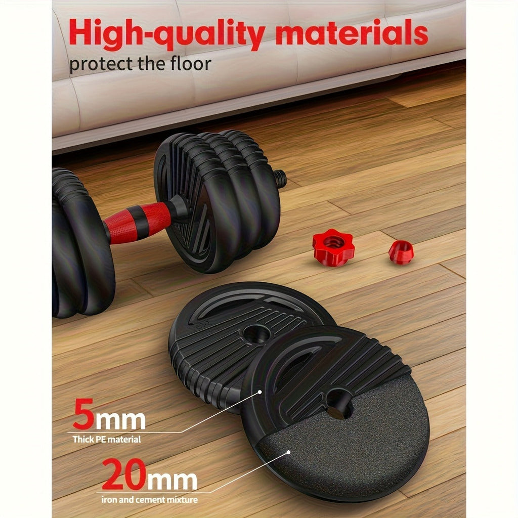 Adjustable Dumbbell Set 6-in-1 for Home Gym – Free Weight Strength Training, Converts to Barbell, Kettlebell & Push-Up Bar for Men Women