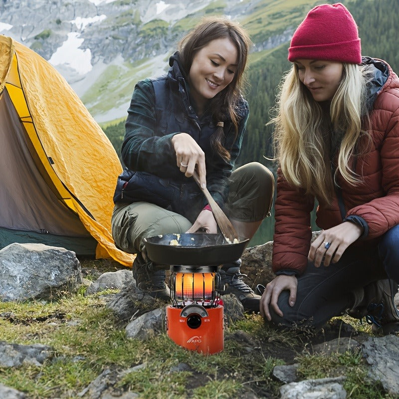 Portable Propane Radiant Heater 9000 BTU – Silent Outdoor Gas Heater with Regulator for Camping, Ice Fishing, Hunting & Emergency Use, Compact 6.15x5.35x5.35" Hand Warmer Stove, Great Gift Idea
