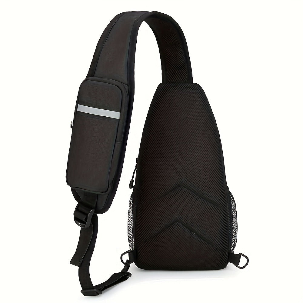 Crossbody Bag for Women & Men, Large Capacity Single Shoulder Bag with Zipper, Lightweight Multi-Pocket Design, Casual Sling Bag for Travel, Hiking, Work & Daily Use – Multiple Colors Available