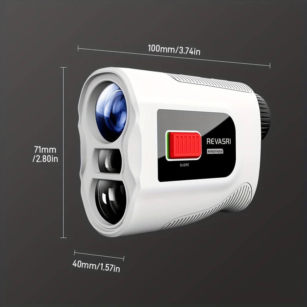 Slope Switch Golf Rangefinder 1000 Yard | 6x Magnification Laser Rangefinder with Flag Lock Vibration, Slope Compensation & Magnetic Strip – Rechargeable Monocular for Golfers
