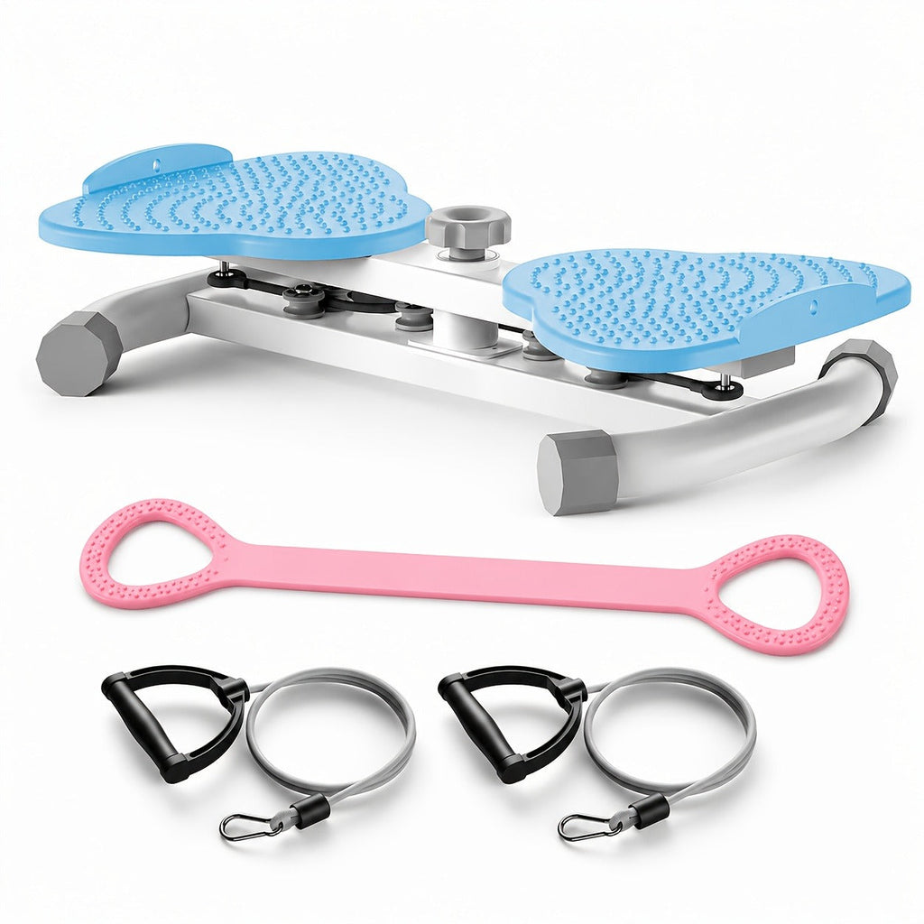Waist Twisting Board Ab Twister for Home Gym – Noiseless 360° Twist Exercise Machine with Digital Display, Figure-8 Resistance Band & 360 LBS Capacity – Track Time, Reps & Calories