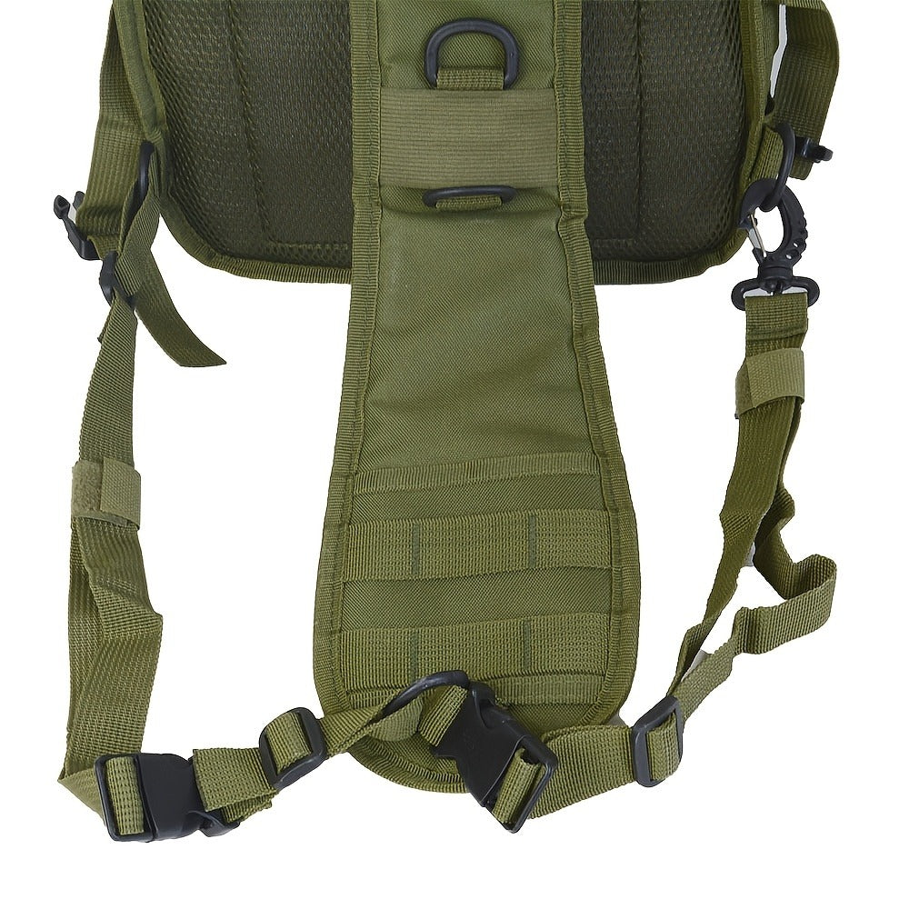Tactical Chest Bag – Single Shoulder Crossbody Sling Pack for Hiking, Patrol & Outdoor EDC, Adjustable Strap, Multi-Pocket