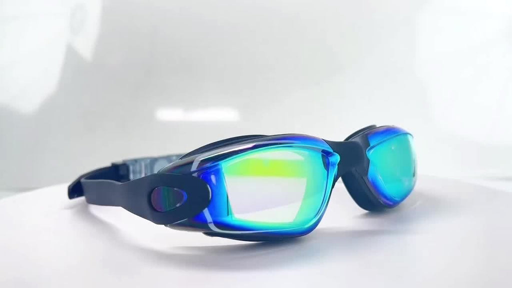 Anti-Fog Swimming Goggles for Adults – HD Clear Vision, Waterproof Silicone, Adjustable Strap, UV Protection for Pool & Outdoor Sports (4pcs)