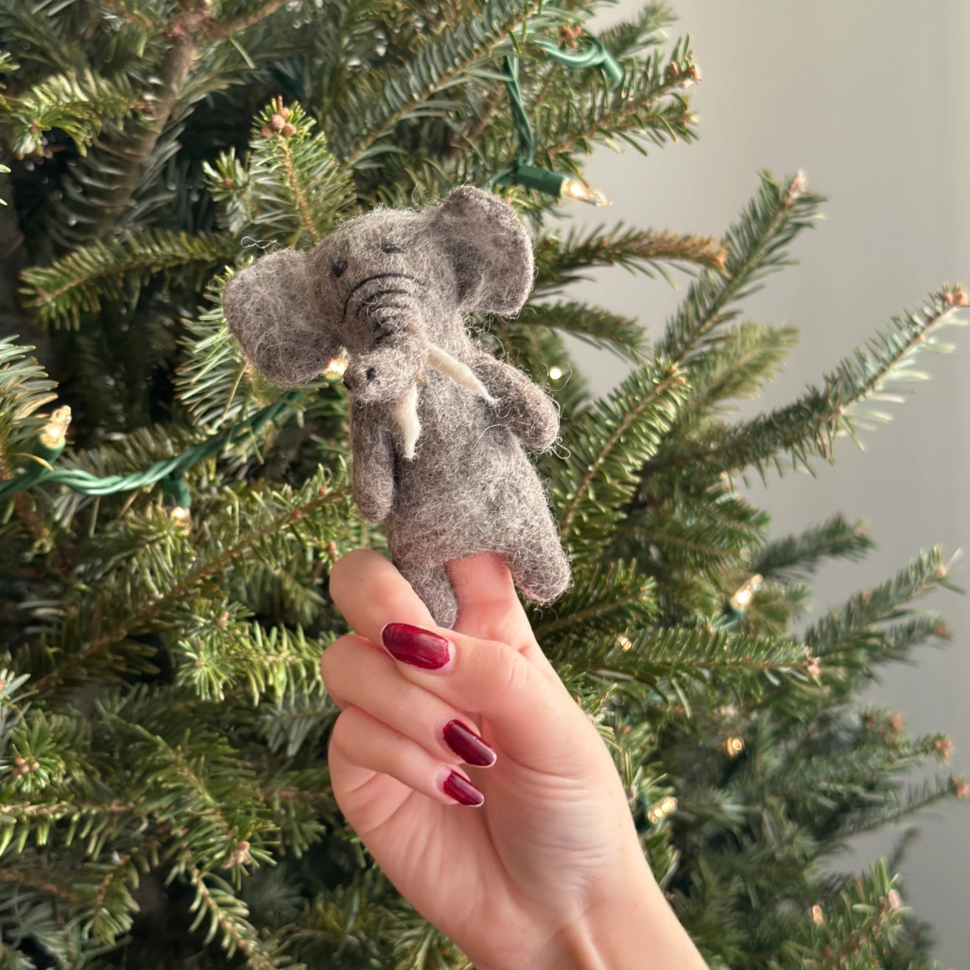 Felt Finger Puppet: Elephant