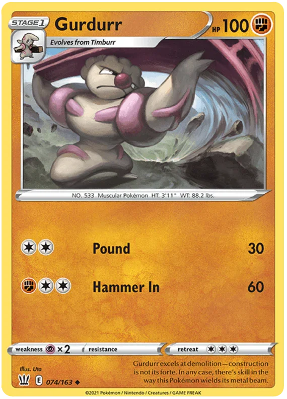 Gurdurr (074/163) [Sword & Shield: Battle Styles]