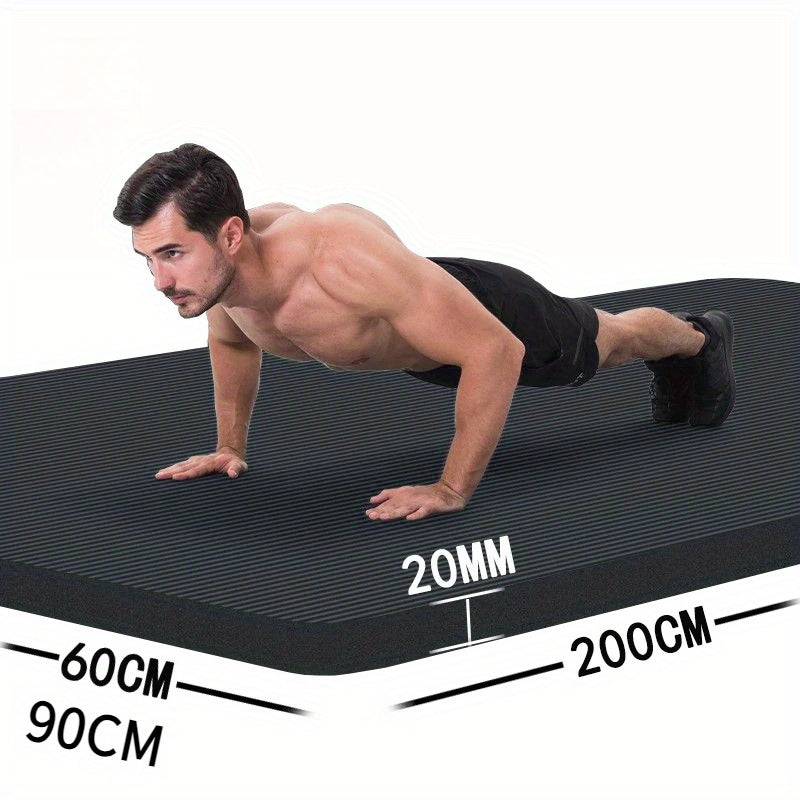Extra Thick Yoga Mat 20mm – Extra Long 79 x 35 Inch Non-Slip Exercise Mat for Men, High-Density Cushioning for Pilates, Fitness, Stretching & Home Gym Workouts
