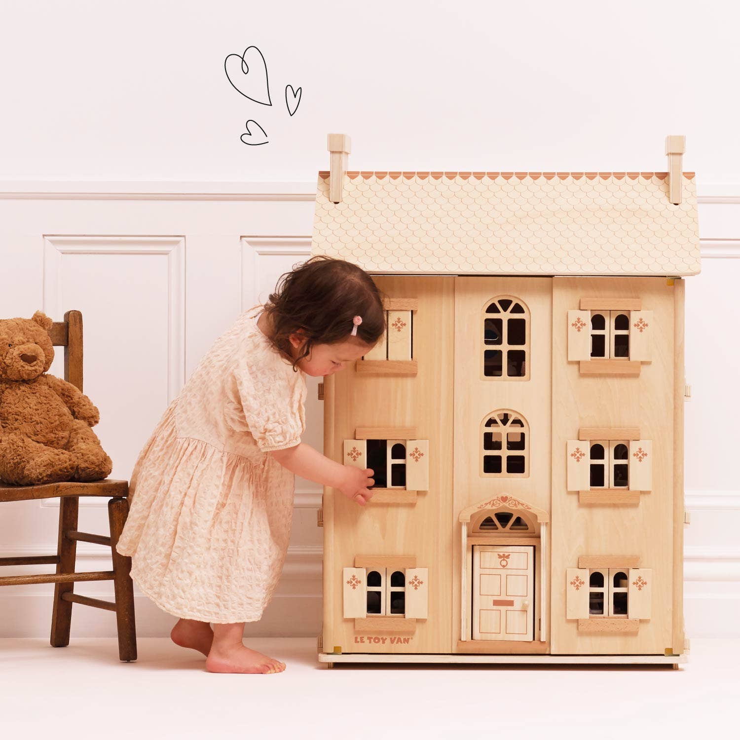 Le Toy Van The Grand Natural Wood Doll House