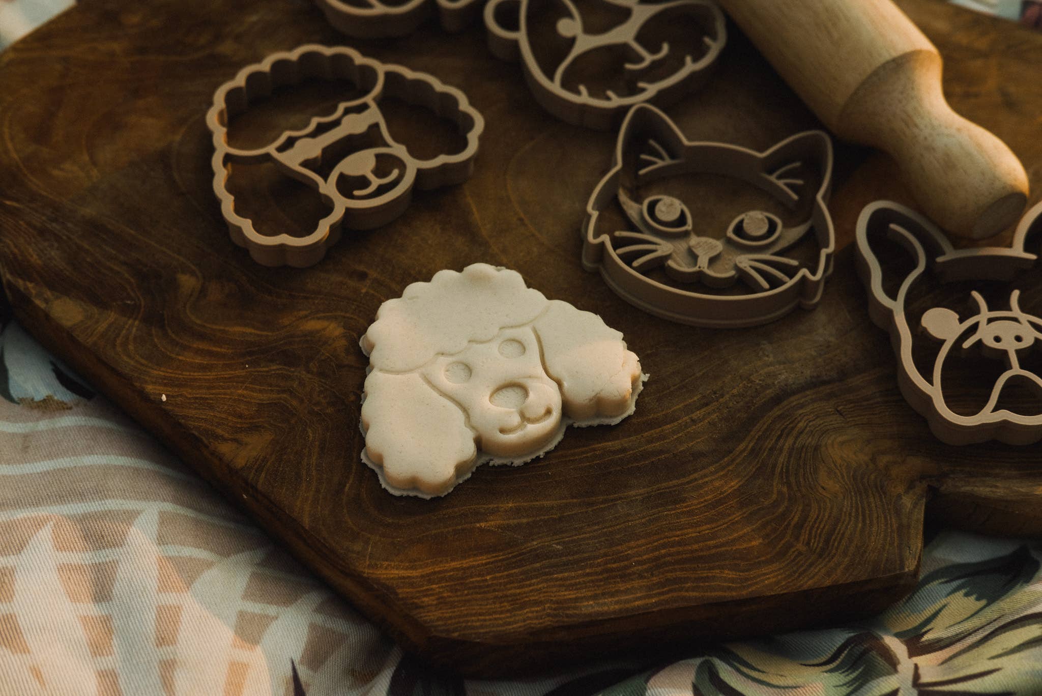 Pet Friends Faces Cutter Set - Eco Playdough Tool