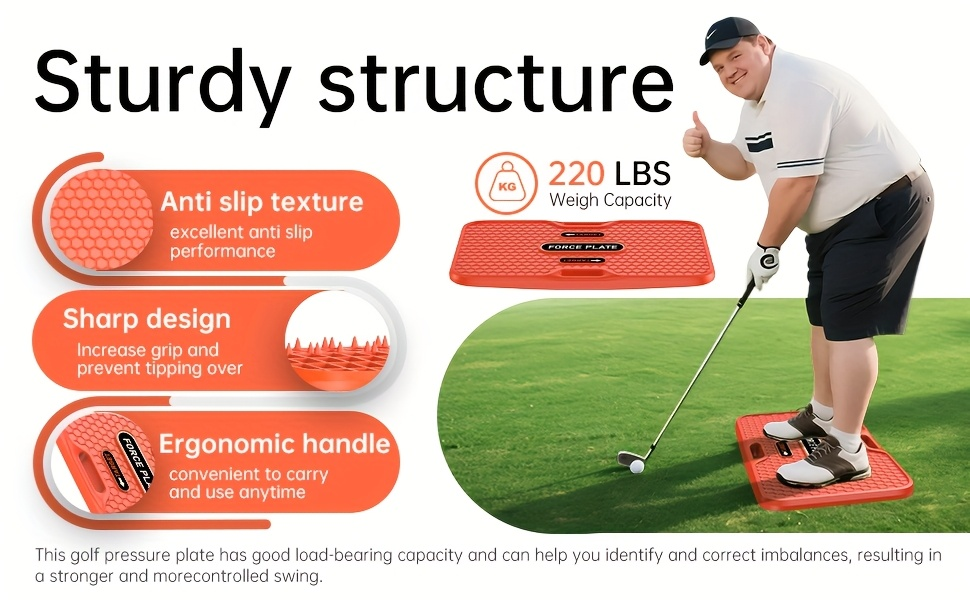 Golf Swing Trainer Balance Board with Weight Transfer Pressure Plate – Beginner Practice Aid for Swing Mechanics, Coordination & Precision Footwork