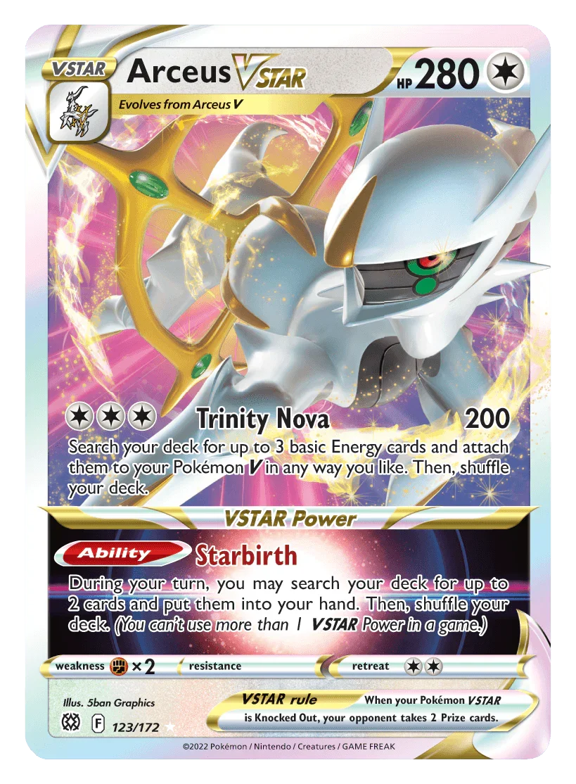 Arceus VSTAR (123/172) (Jumbo Card) [Sword & Shield: Brilliant Stars]