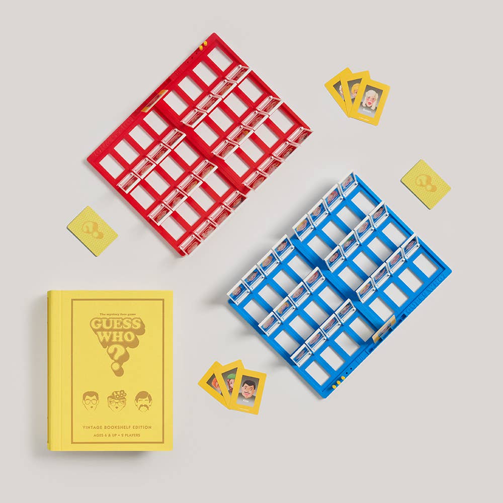 Board Game: Guess Who? Vintage Bookshelf Edition