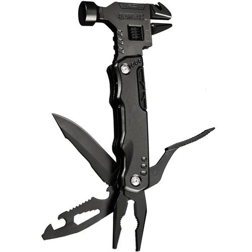 16-in-1 Multitool Stainless Steel – Compact EDC Pocket Tool with Pliers, Adjustable Wrench, Screwdrivers & Knife | Camping Gear & Gift for Dad & Boyfriend