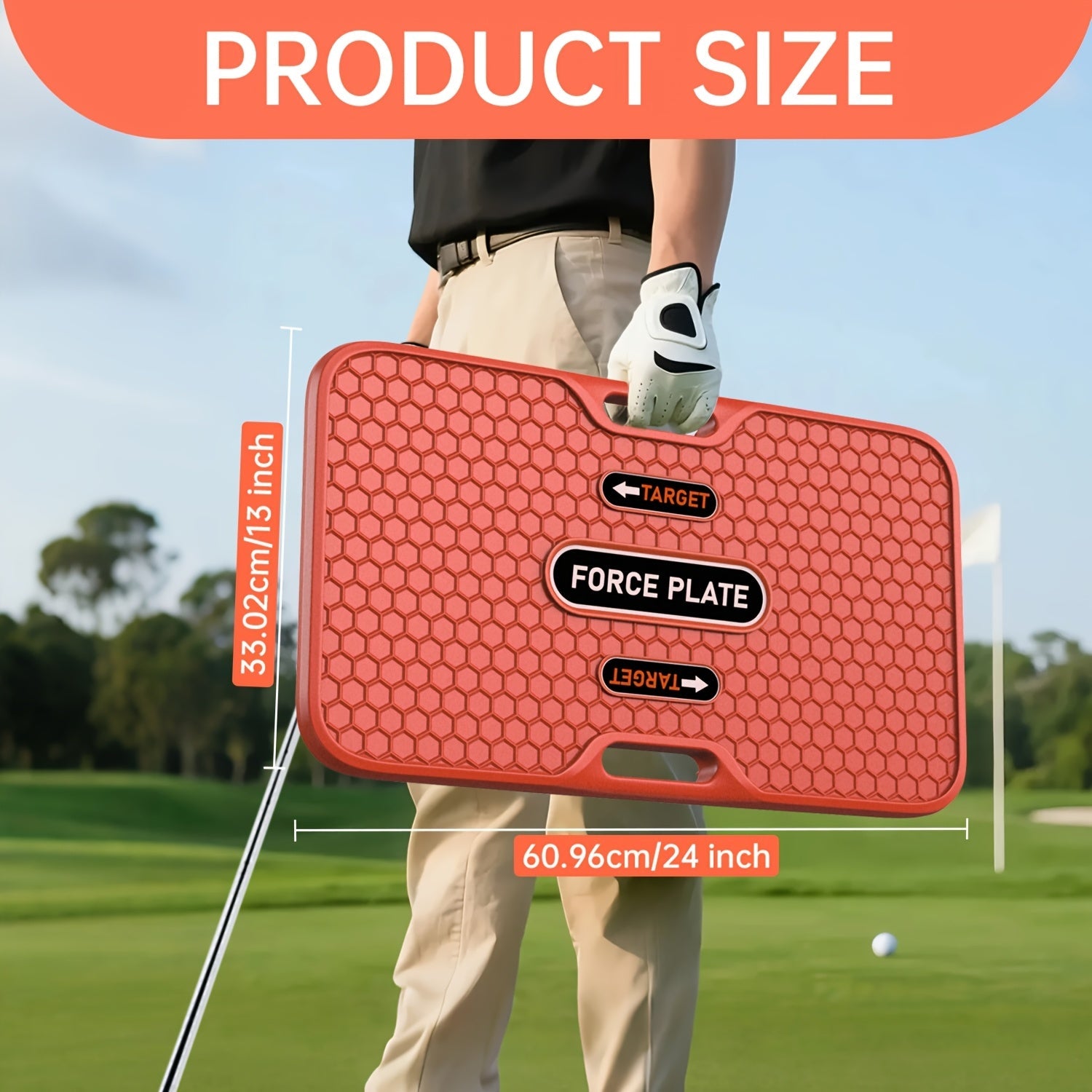 Golf Swing Trainer Balance Board with Weight Transfer Pressure Plate – Beginner Practice Aid for Swing Mechanics, Coordination & Precision Footwork