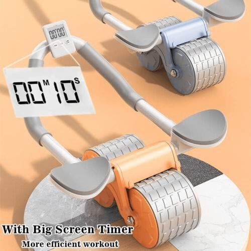 Ab Wheel Roller for Core Strength Training, Non-Slip Abdominal Exercise Wheel with Knee Pad for Home Gym, Effective Ab Roller for Men & Women to Build Six-Pack Abs & Strengthen Core Muscles