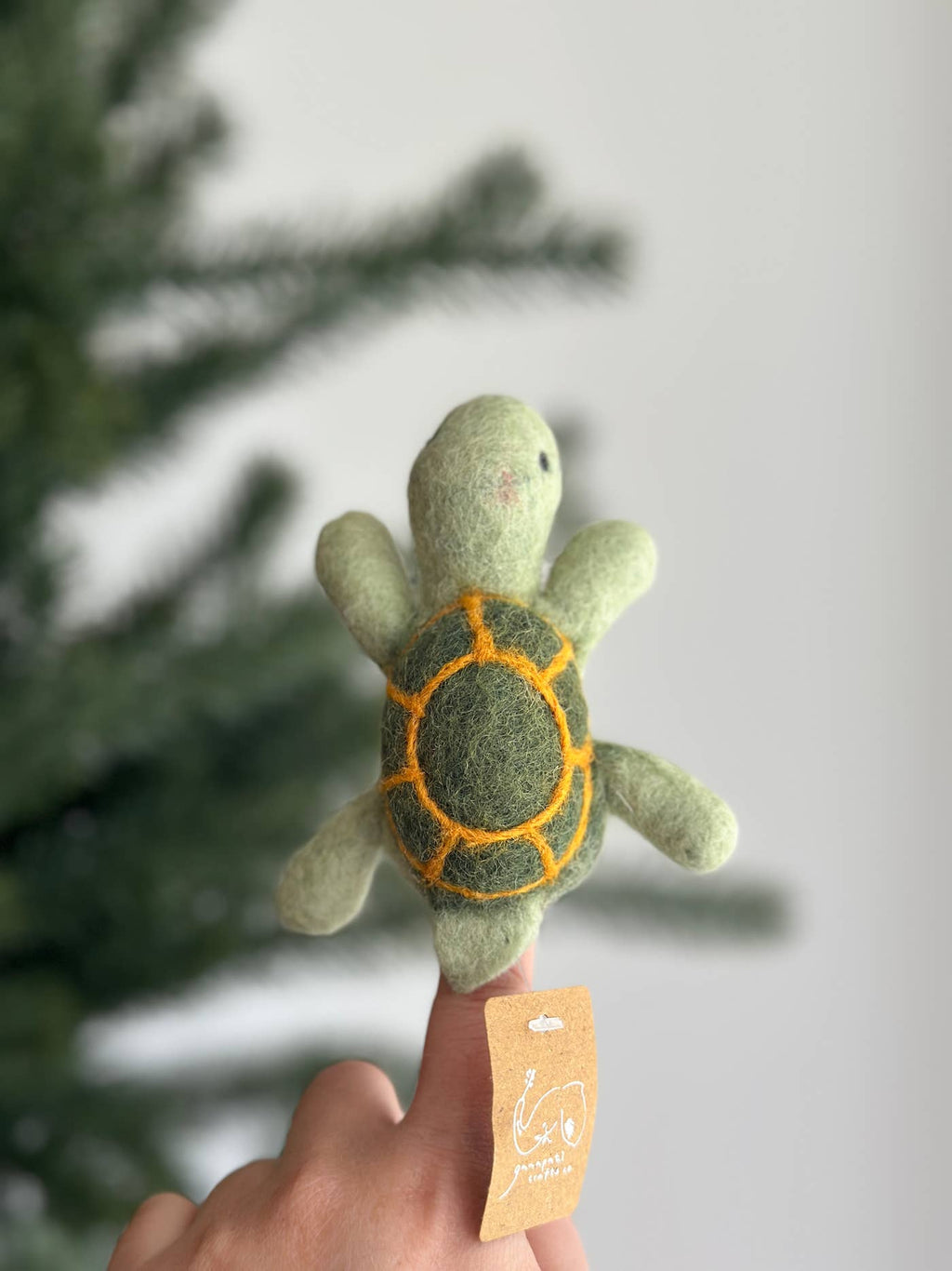 Felt Finger Puppet: Turtle