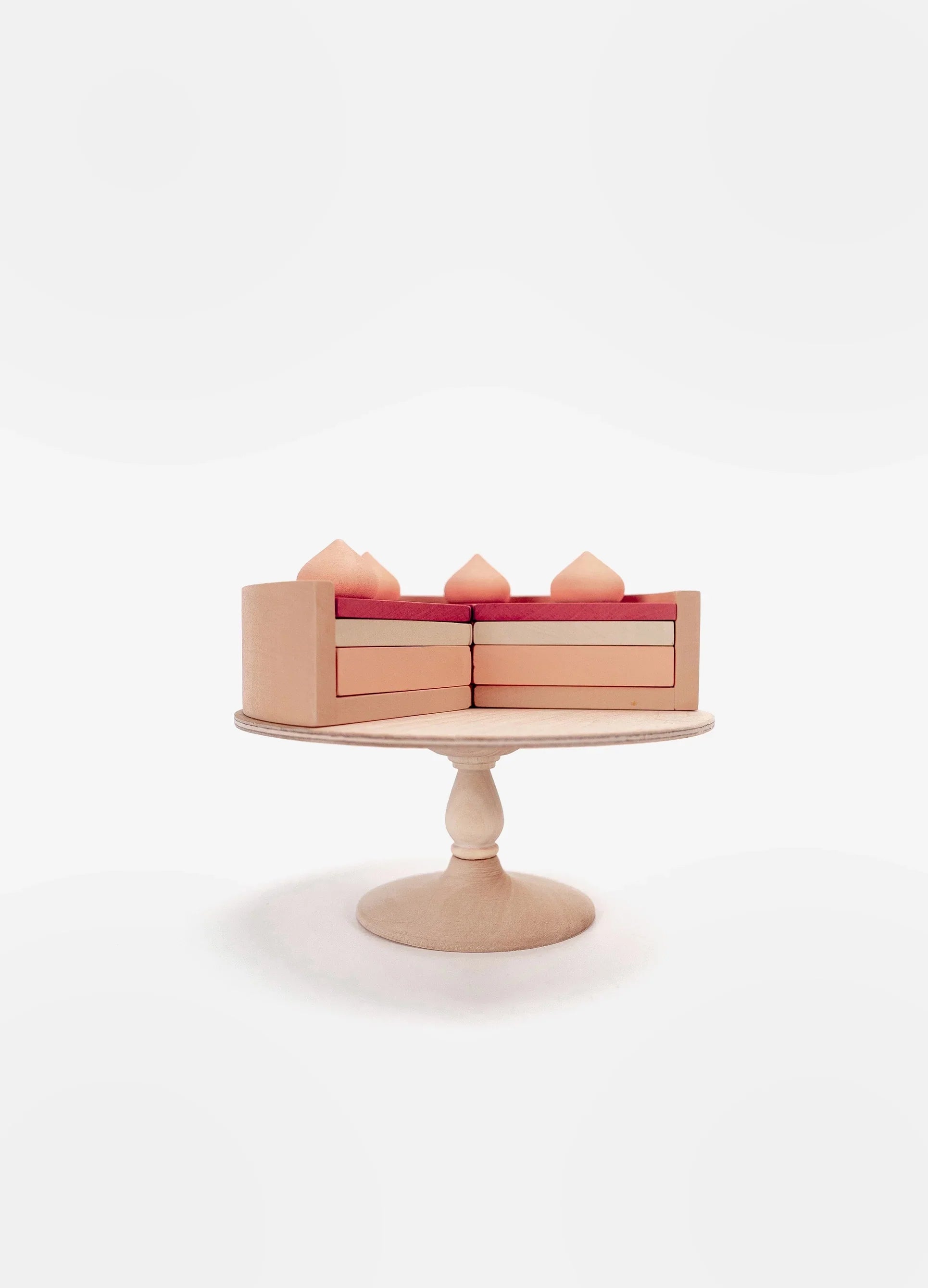 Sabo Concept Handmade Strawberry Layer Cake On A Stand