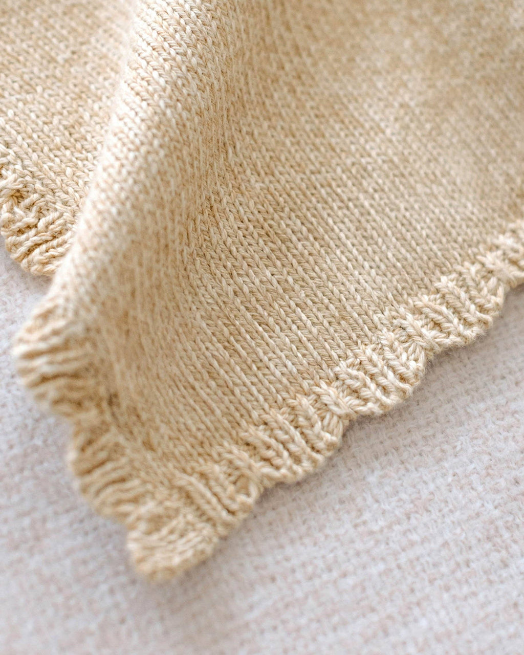 Cuddle + Kind Organic Cotton Baby Bear Lovey (Honey)
