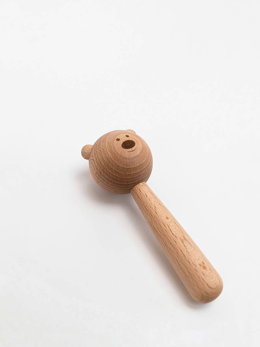 Sabo Concept Bear Rattle - Natural