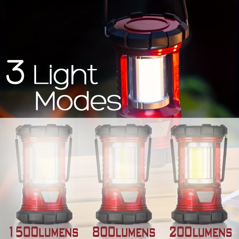 1500 Lumen Camping Lantern with Phone Charger – 2 Pack