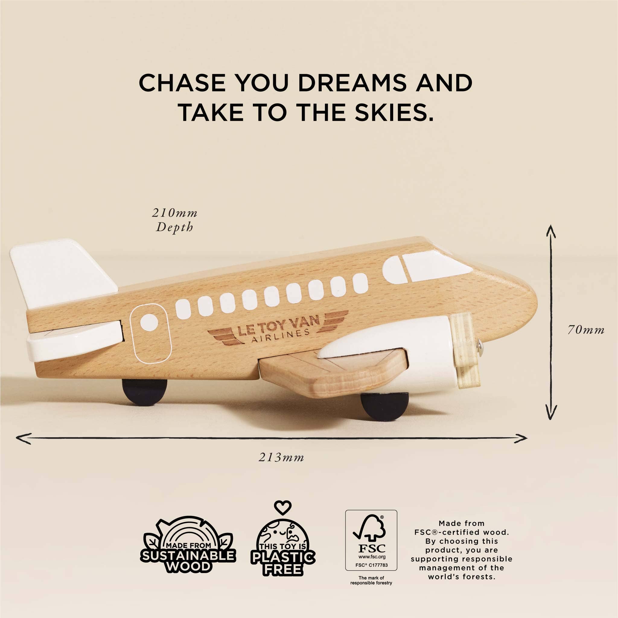 Wooden Toy Plane